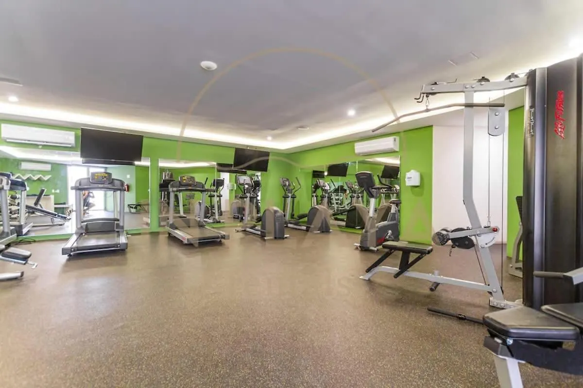 Luxury Studio With Kitchen Ac Gym Pool Security Playa del Carmen Apartamento