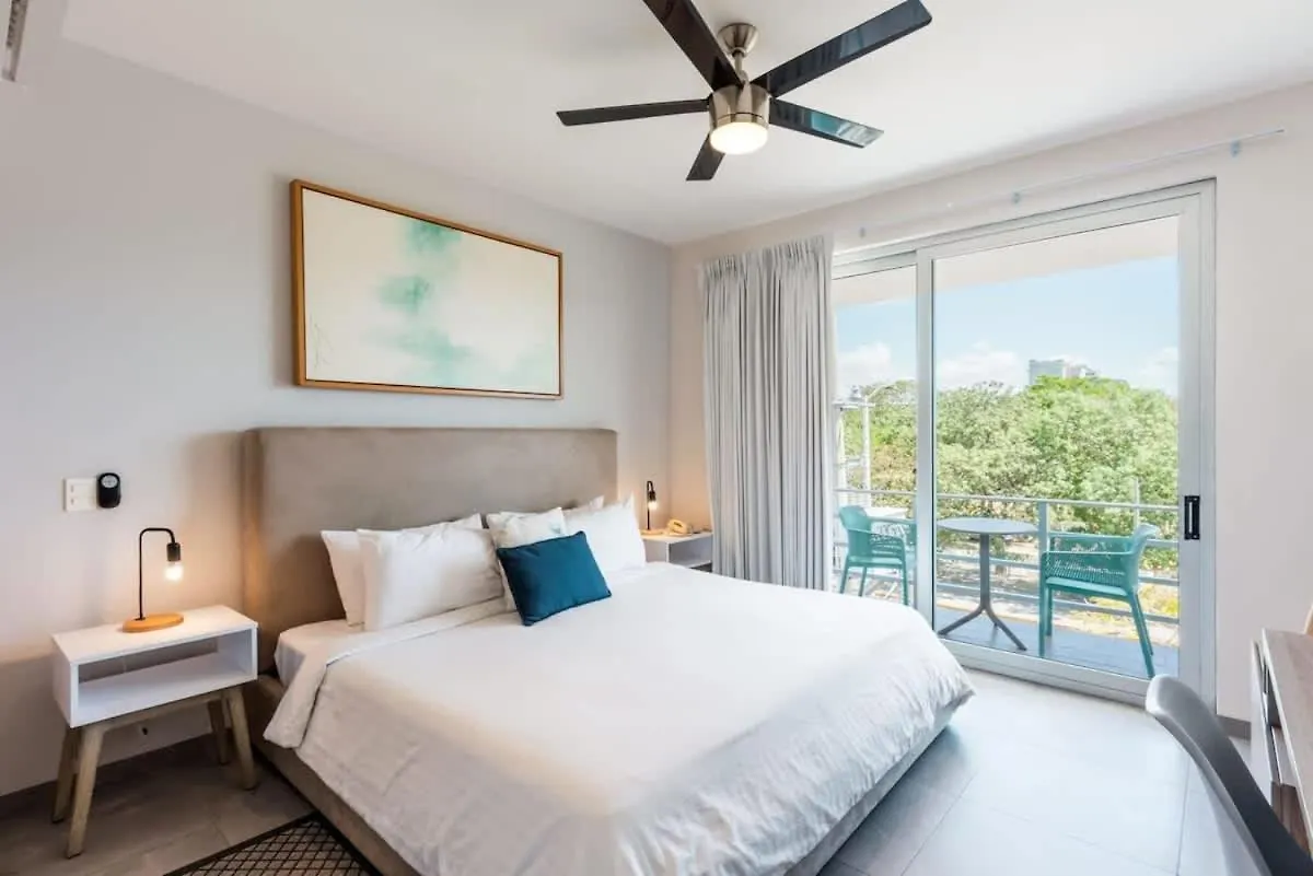 Luxury Studio With Kitchen Ac Gym Pool Security Playa del Carmen Apartamento