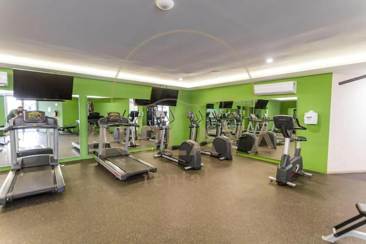 Apartment Luxury Studio With Kitchen Ac Gym Pool Security Playa del Carmen Mexico